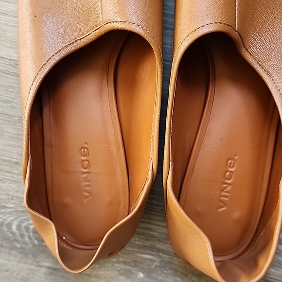 Vince Brown Leather women's Flats - Picture 4 of 11